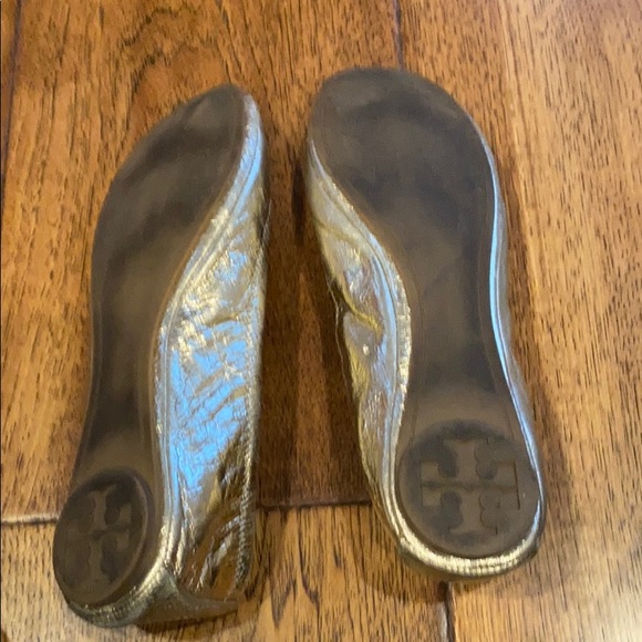 Tory Burch Eddie Metallic Gold flats - Picture 5 of 6